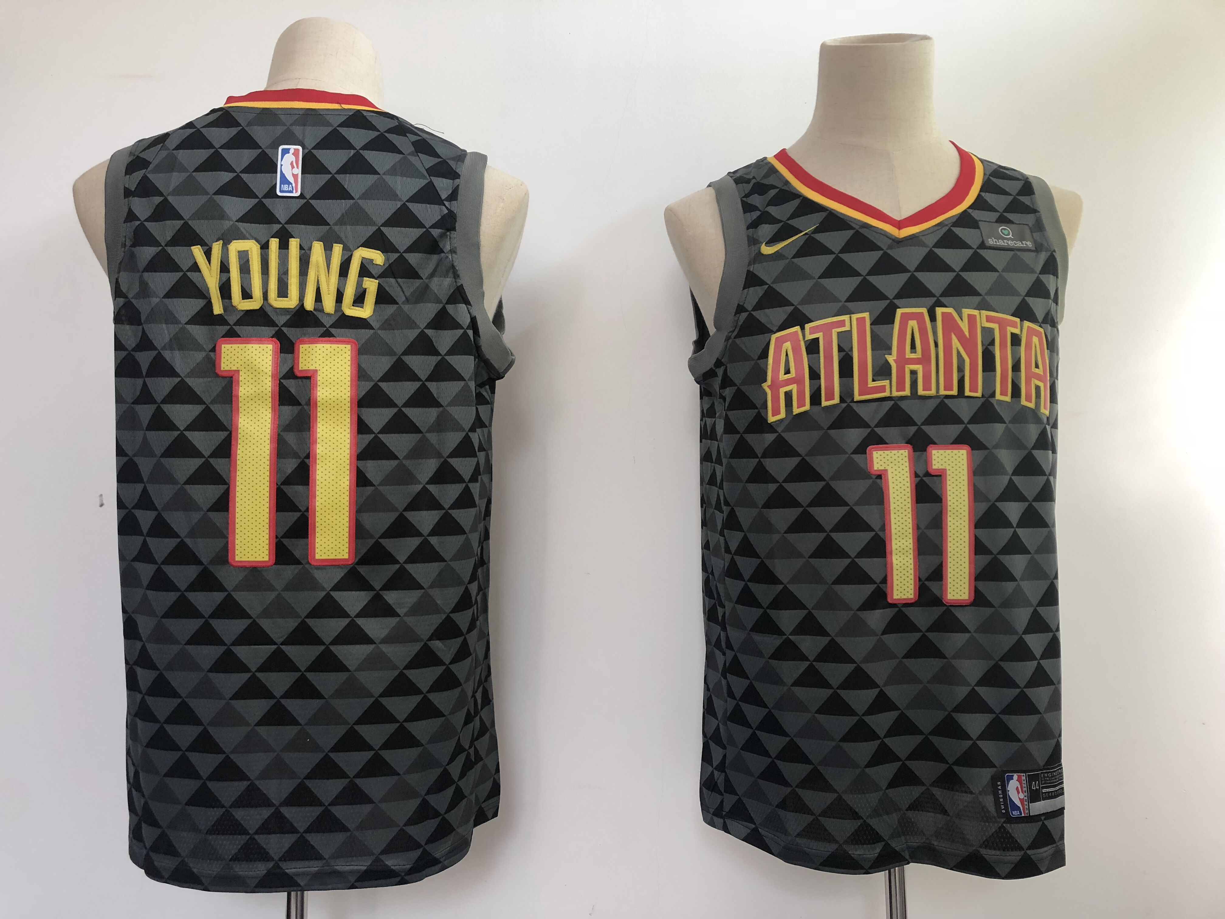 Men Atlanta Hawks #11 Young black game Nike NBA Jerseys